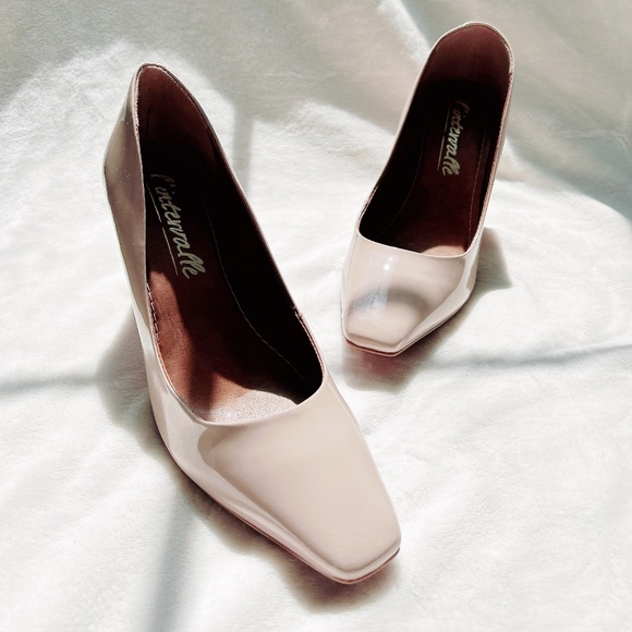 L'intervalle Alecia Nude Patent heels pumps - Picture 7 of 7